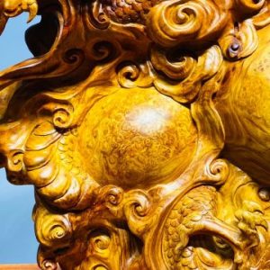 Đạt Ma Hàng Long Tam Ngọc Gỗ Nu Hương