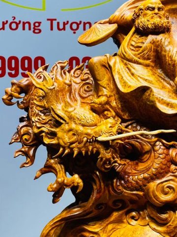 Đạt Ma Hàng Long Tam Ngọc Gỗ Nu Hương