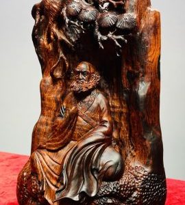 Đạt Ma Ngồi Thiền Gỗ Trắc