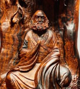 Đạt Ma Ngồi Thiền Gỗ Trắc