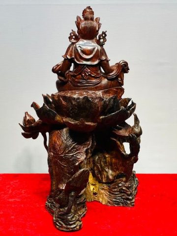Hoàng Thần Tài Gỗ Trắc