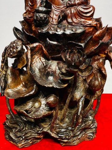 Hoàng Thần Tài Gỗ Trắc