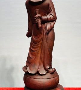 Quan Công Đứng Trống Gỗ Tử Đàn