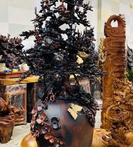 Bình Mai Gỗ Trắc