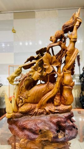 Dàn Bầu Sóc Gỗ Nu Hương