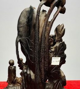 Nhất Tâm Bái Phật Toạ Sen Gỗ Trắc