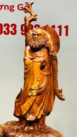 Đạt Ma Khất Thực Gỗ Hương