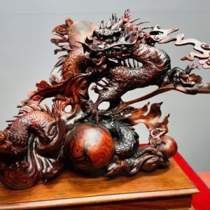Nhất Long Vờn Ngọc Gỗ Trắc