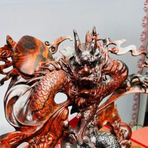 Nhất Long Vờn Ngọc Gỗ Trắc