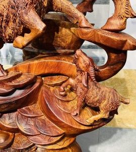 Tam Dương Đứng Bao Tiền Gỗ Nu Hương