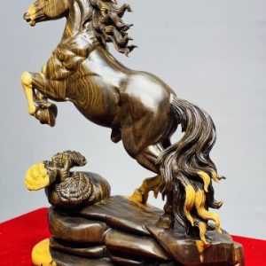 Nhất Mã Phi Thiên Gỗ Mun Hoa