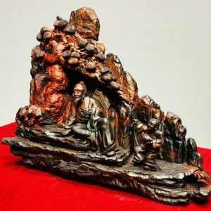 Thần Trà Ngồi Tùng Gỗ Trắc