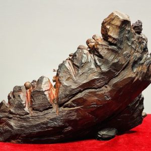 Thần Trà Ngồi Tùng Gỗ Trắc