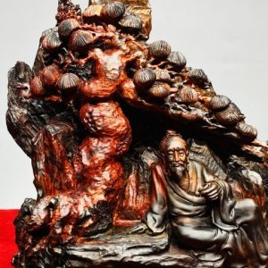 Thần Trà Ngồi Tùng Gỗ Trắc