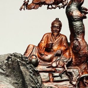 Thần Trà Ngồi Tùng Gỗ Trắc