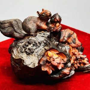 Cặp Nho Sóc Gỗ Nu Trắc