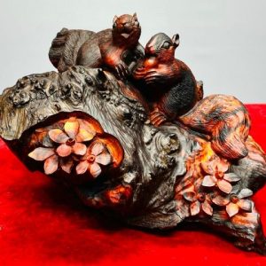 Cặp Nho Sóc Gỗ Nu Trắc