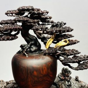 Tùng Hạc Diên Niên Gỗ Trắc