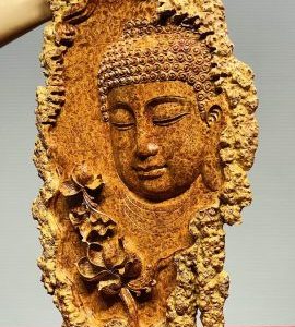 Diện Nhất Tâm Bái Phật Gỗ Nu Hương