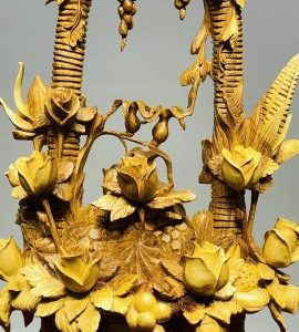 Giỏ Hoa Gỗ Hương