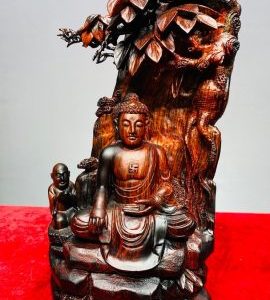 Nhất Tâm Bái Phật Gỗ Trắc