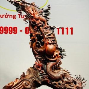 Nhất Long Vờn Ngọc Gỗ Trắc