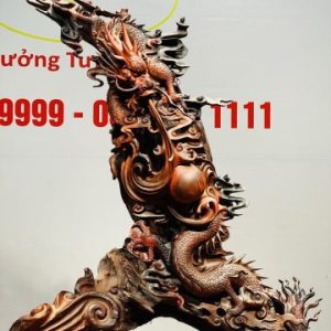 Nhất Long Vờn Ngọc Gỗ Trắc