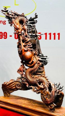 Nhất Long Vờn Ngọc Gỗ Trắc