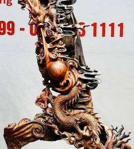 Nhất Long Vờn Ngọc Gỗ Trắc