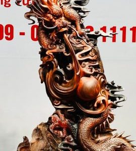Nhất Long Vờn Ngọc Gỗ Trắc