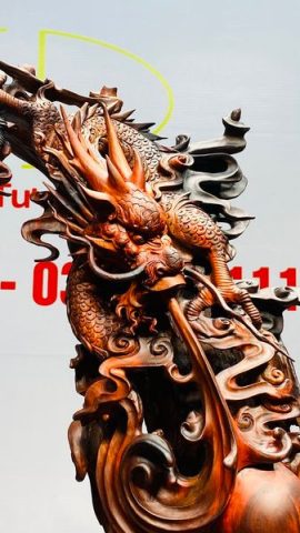 Nhất Long Vờn Ngọc Gỗ Trắc