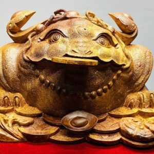 Thiềm Thừ Tài Lộc Gỗ Hương