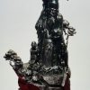 Ông Thọ Đứng Tùng Gỗ Mun Sừng