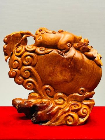 Nhất Nghê Trấn Bao Tiền Gỗ Nu Ngọc Am