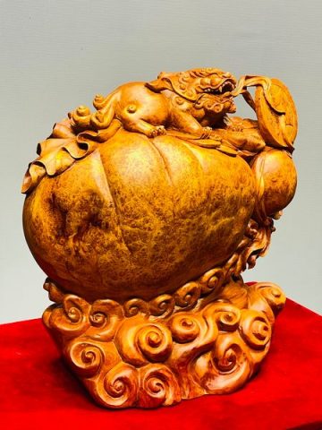 Nhất Nghê Trấn Bao Tiền Gỗ Nu Ngọc Am
