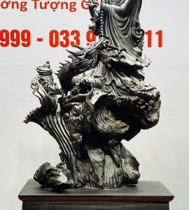 Đạt Ma Hàng Long Gỗ Mun Sừng