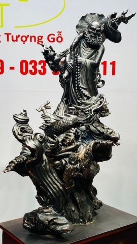 Đạt Ma Hàng Long Gỗ Mun Sừng