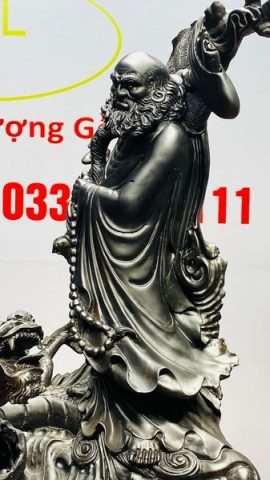 Đạt Ma Hàng Long Gỗ Mun Sừng