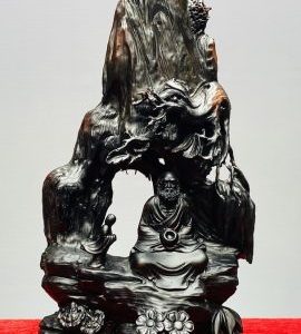 Đạt Ma Ngồi Thiền Gỗ Trắc