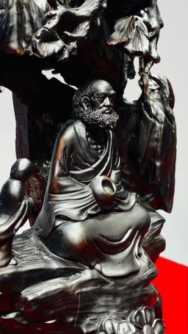 Đạt Ma Ngồi Thiền Gỗ Trắc