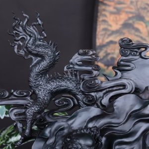 Đạt Ma Phục Long Gỗ Mun Sừng