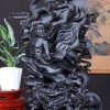 Đạt Ma Phục Long Gỗ Mun Sừng