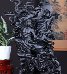 Đạt Ma Phục Long Gỗ Mun Sừng