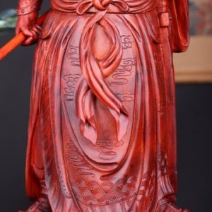 Quan Công Xách Đao Gỗ Tử Đàn