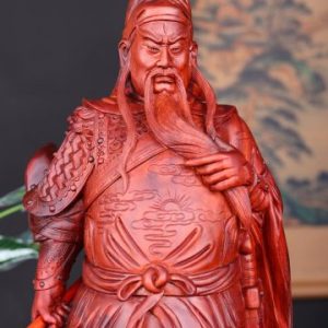 Quan Công Xách Đao Gỗ Tử Đàn