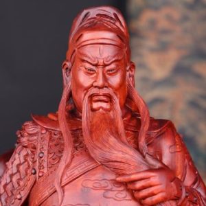 Quan Công Xách Đao Gỗ Tử Đàn