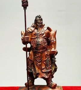Quan Công Chống Đao Gỗ Trắc