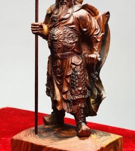 Quan Công Chống Đao Gỗ Trắc