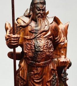 Quan Công Chống Đao Gỗ Trắc