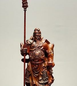 Quan Công Chống Đao Gỗ Trắc